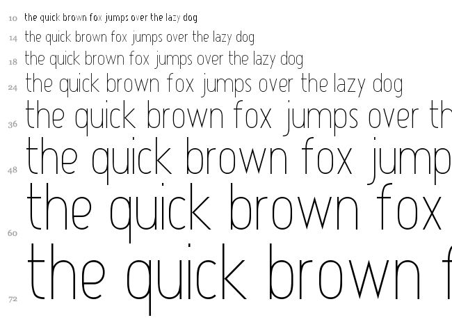 Atype 1 font waterfall